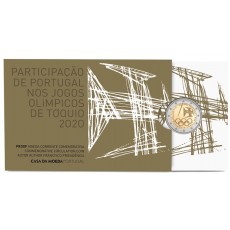 Portugal 2€ Participação Portuguesa nos Jogos Olímpicos de Tóquio 2021 Proof 